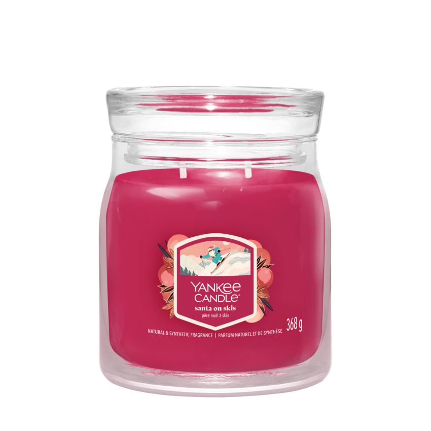Santa on Skis Signature Medium Jar 368g 2-Docht